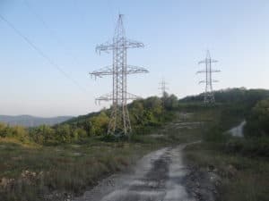 ЛЭП для энергоснабжения "дворца". Август 2015 г.